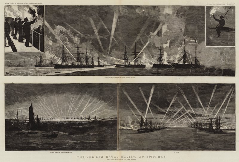 A revisão naval do jubileu em Spithead de Joseph Nash