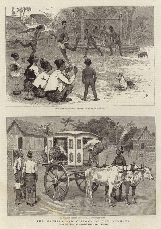 As maneiras e alfândega dos Burman de Joseph Nash