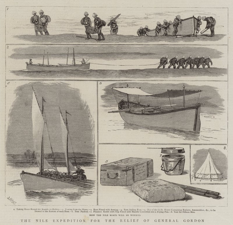 A Expedição do Nilo para o Socorro do General Gordon de Joseph Nash