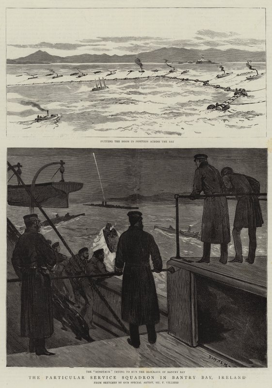 O Esquadrão de Serviço Particular em Bantry Bay, Irlanda de Joseph Nash