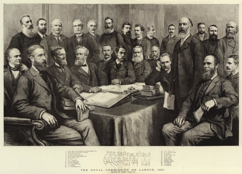 A Comissão Real do Trabalho, 1891 de Joseph Nash