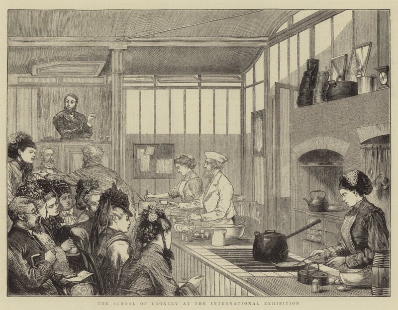 A Escola de Culinária na Exposição Internacional de Joseph Nash