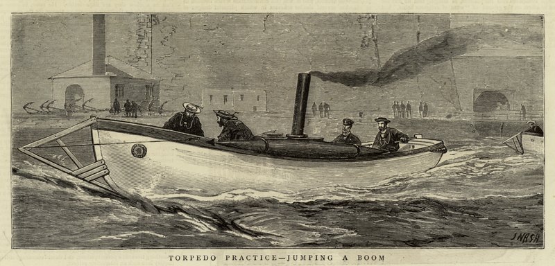 Prática de Torpedo, pulando um Boom de Joseph Nash