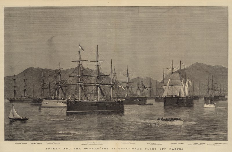 Turquia e os Poderes, a Frota Internacional de Ragusa de Joseph Nash