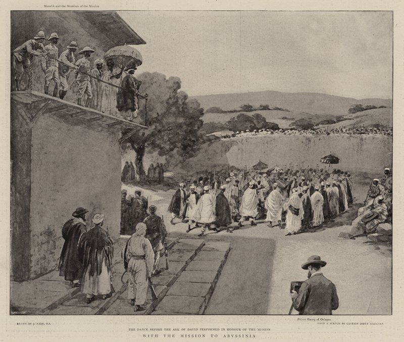 Com a missão de Abissínia de Joseph Nash