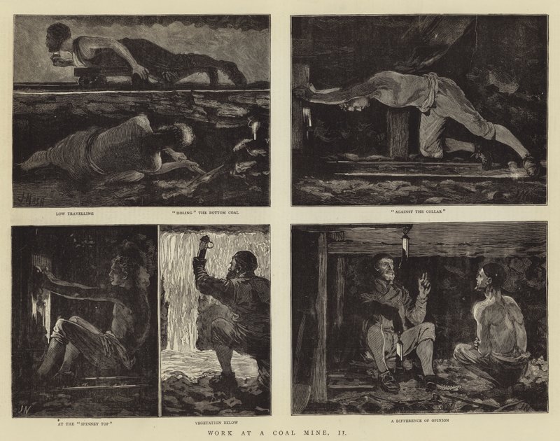 Trabalhe em uma mina de carvão, II de Joseph Nash