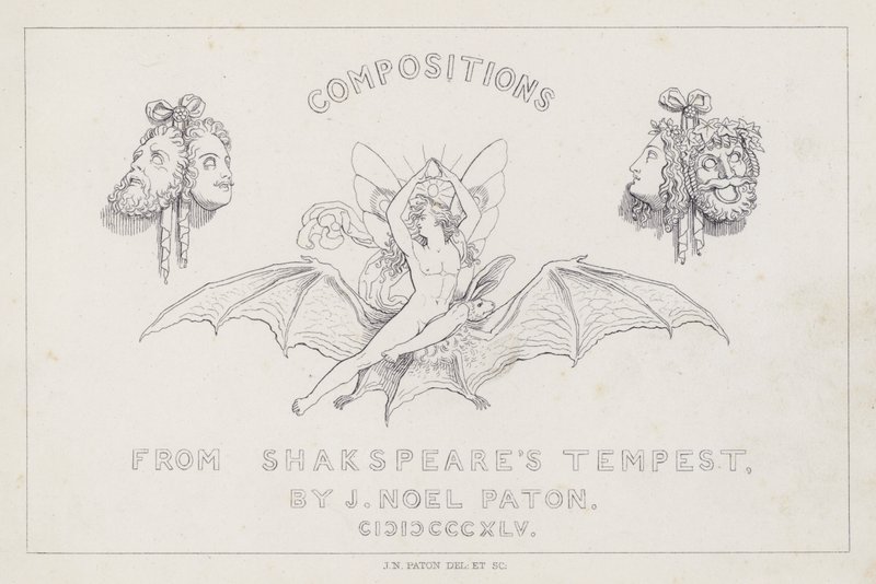 Shakespeares a tempestade de Joseph Noel after Paton