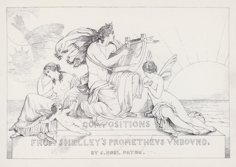 Shelleys Prometheus Unbound de Joseph Noel after Paton