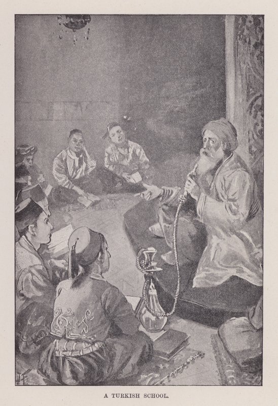 Uma escola turca (litho) de Joseph (after) Finnemore