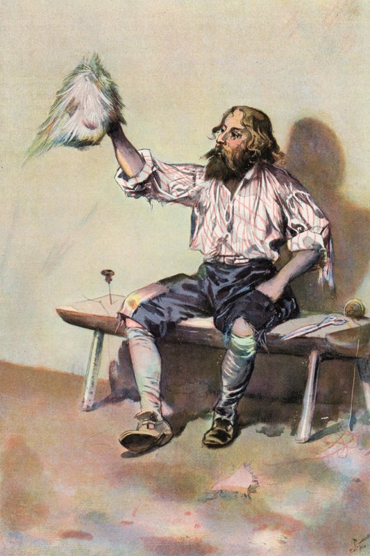 Robinson Crusoe: faço a mim mesmo um boné (cor litho) de Joseph (after) Finnemore