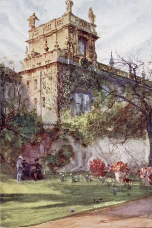 Capela do Trinity College, de Balliol Gardens (cor litho) de Joseph (after) Finnemore