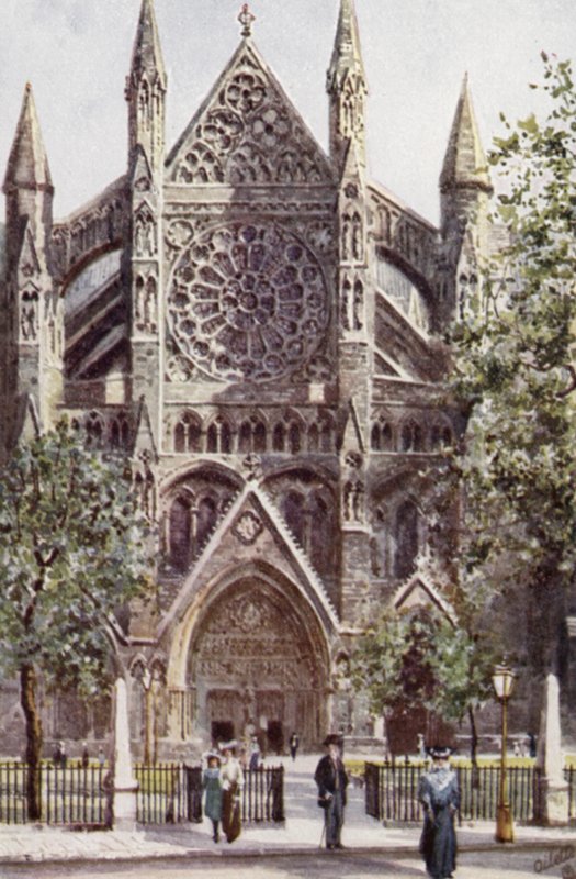 Abadia de Westminster, Transept Norte (cor litho) de Joseph (after) Finnemore