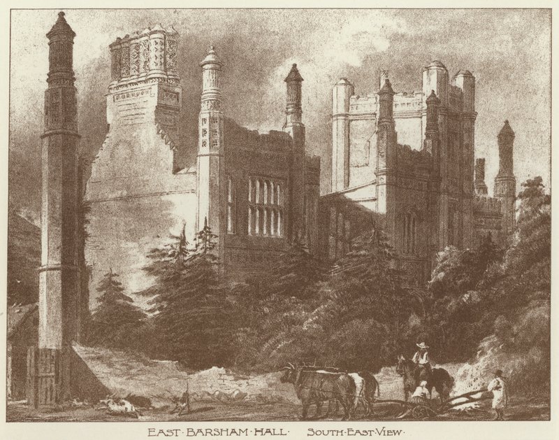 East Barsham Hall, Norfolk (litho) de Joseph (after) Nash