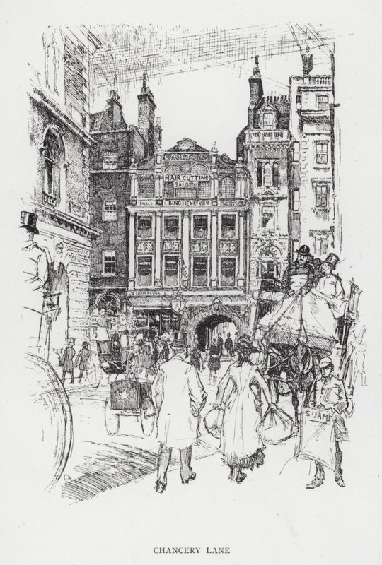 Chancery Lane (litho) de Joseph (after) Pennell
