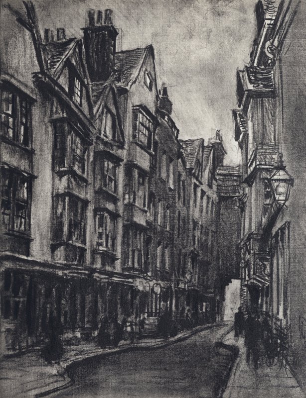 Feira do Tecido (litho) de Joseph (after) Pennell