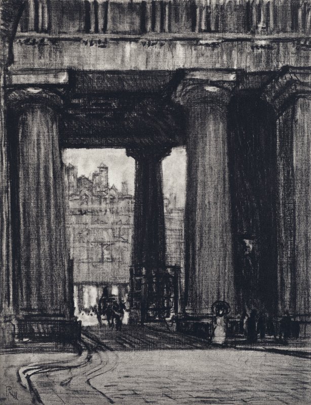 Estação de Euston (litho) de Joseph (after) Pennell