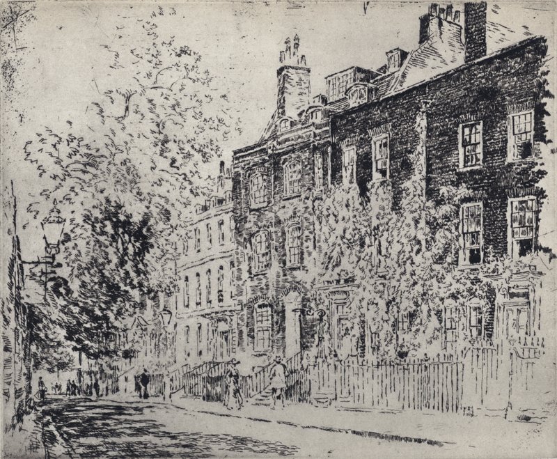 Great College Street (litho) de Joseph (after) Pennell