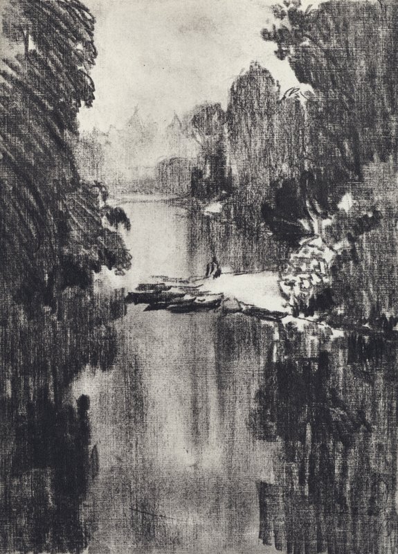 Parque de São Tiago (litho) de Joseph (after) Pennell