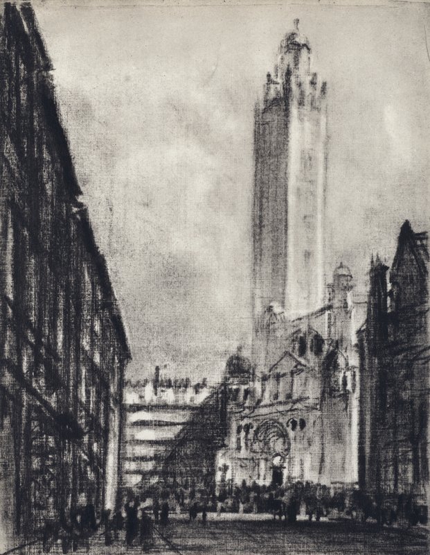 A Catedral, Westminster (Litho) de Joseph (after) Pennell