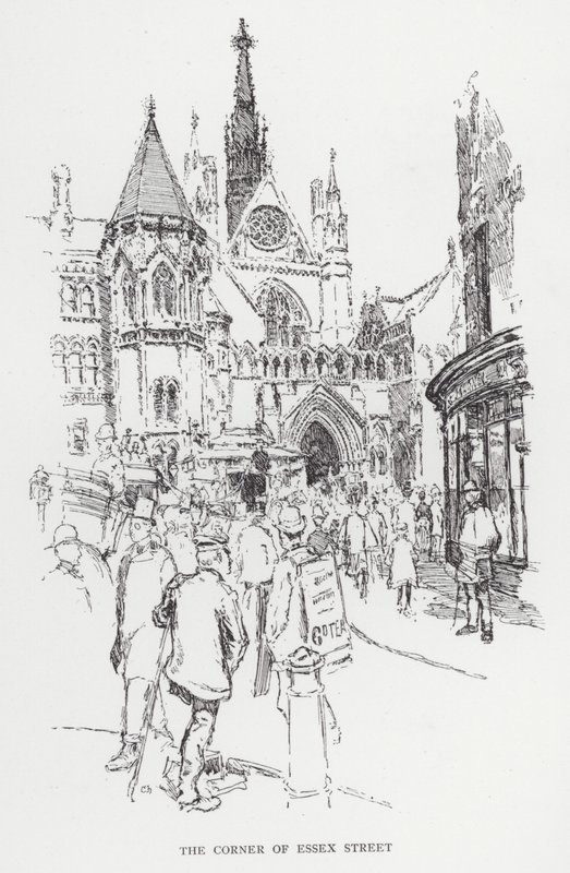 A Esquina da Rua Essex (litho) de Joseph (after) Pennell