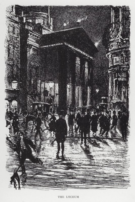 O liceu (litho) de Joseph (after) Pennell