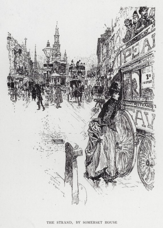 The Strand, de Somerset House (litho) de Joseph (after) Pennell