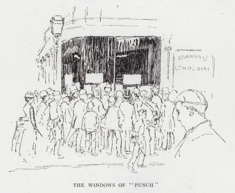 As Janelas do "Punch" (litho) de Joseph (after) Pennell