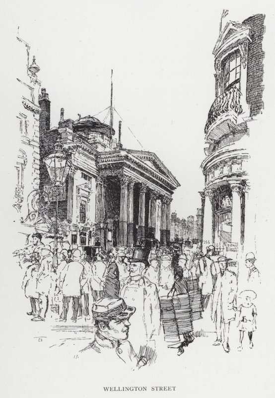 Rua Wellington (litografia) de Joseph (after) Pennell
