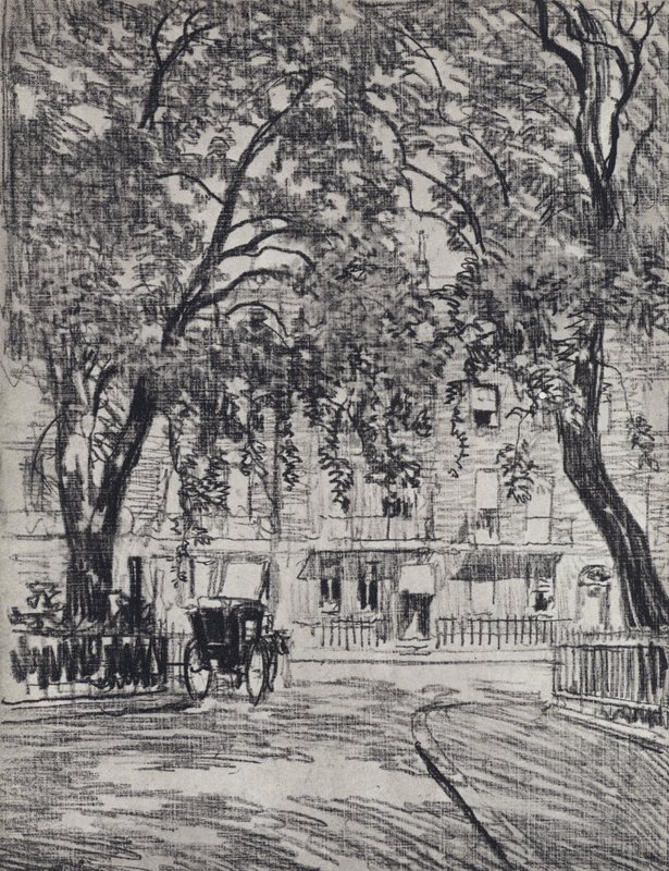 Praça Woburn (litho) de Joseph (after) Pennell