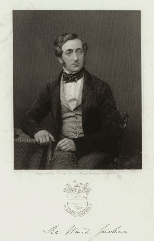 Ralph Ward Jackson, advogado britânico, presidente dos caminhos-de-ferro, político conservador e deputado pelo Hartlepool de Joseph Brown