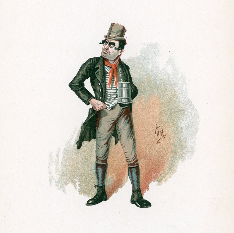Bill Sikes, ilustração de &39;Character Sketches de Charles Dickens&39;, c.1890 de Joseph Clayton Clarke