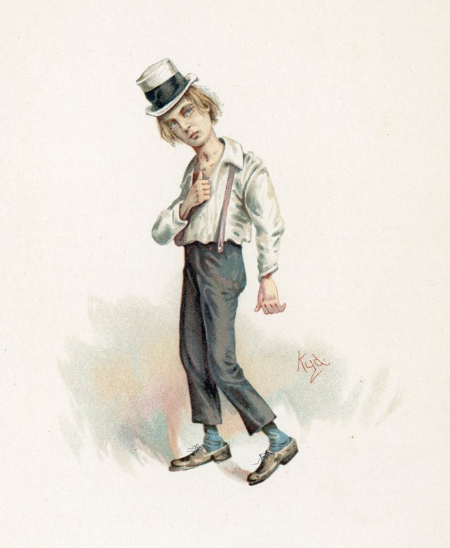 David Copperfield, ilustração de &39;Character Sketches de Charles Dickens&39;, c.1890 de Joseph Clayton Clarke