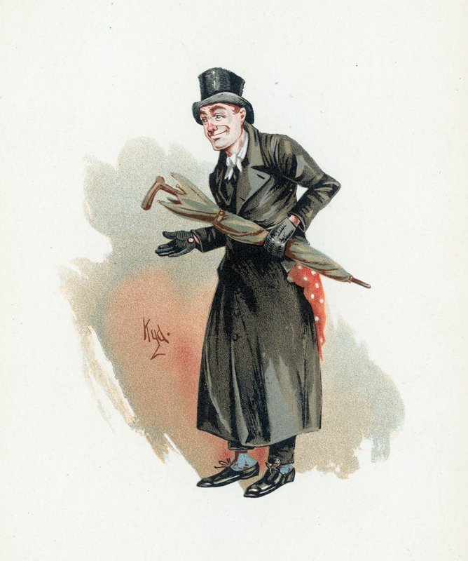 Sampson Brass, ilustração de &39;Character Sketches de Charles Dickens&39;, c.1890 de Joseph Clayton Clarke