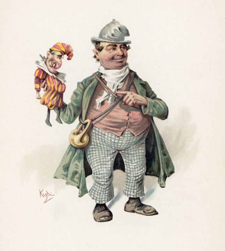 Curta, ilustração de &39;Character Sketches from Charles Dickens&39;, c.1890 de Joseph Clayton Clarke
