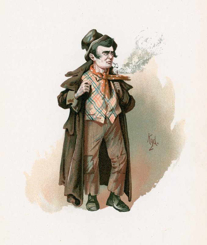O Artful Dodger, ilustração de &39;Character Sketches de Charles Dickens&39;, c.1890 de Joseph Clayton Clarke