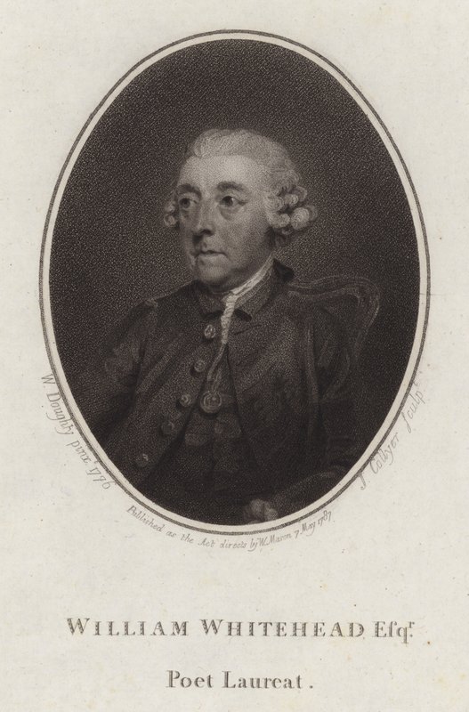 William Whitehead, poeta e dramaturgo inglês (gravura) de Joseph Collyer