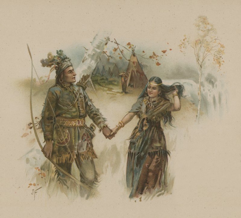 Hiawatha (cromolito) de Joseph Finnemore