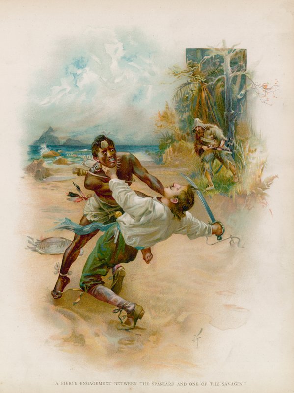 Ilustração para Robinson Crusoe de Joseph Finnemore