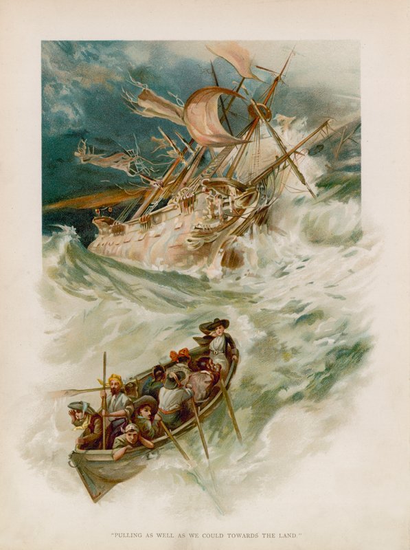 Ilustração para Robinson Crusoe de Joseph Finnemore