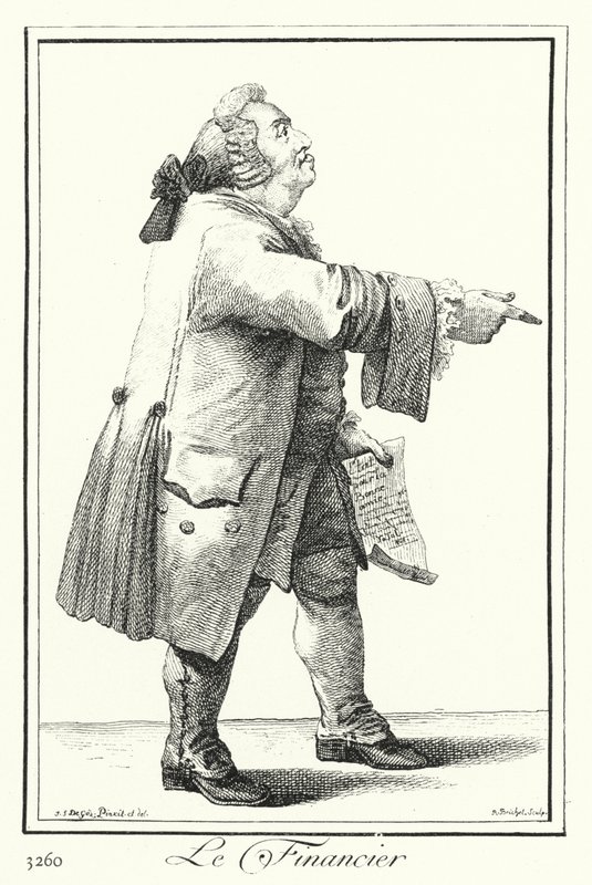 O Financiador (gravura) de Joseph Franz von (after) Goez
