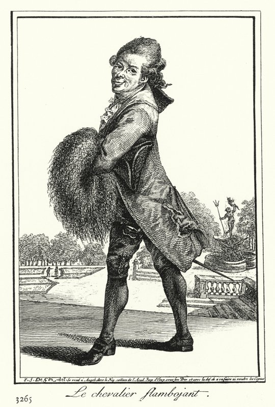 O Cavaleiro Flamboyant (gravura) de Joseph Franz von (after) Goez