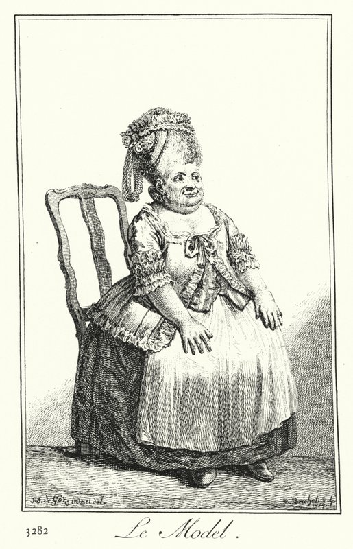 O Modelo (gravura) de Joseph Franz von (after) Goez