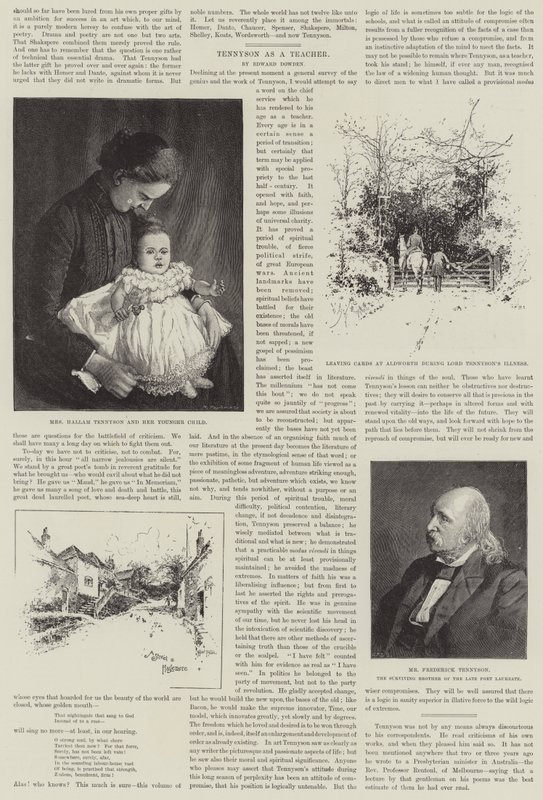 Alfred, Baron Tennyson, Poeta Laureado de Joseph Holland Tringham