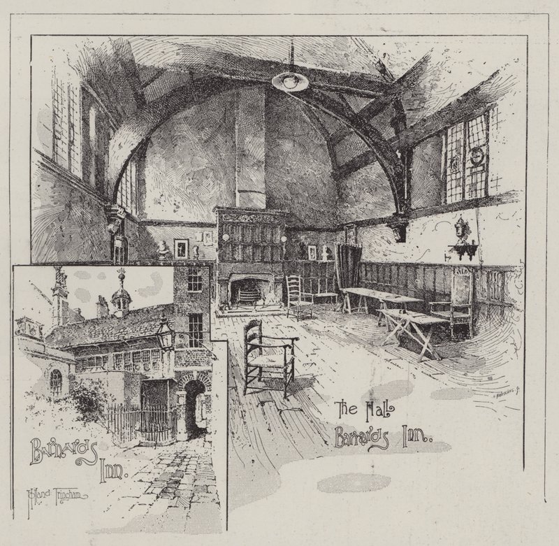 Barnard&39;s Inn em Holborn de Joseph Holland Tringham