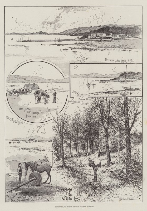 Buncrana, em Lough Swilly, Condado de Donegal de Joseph Holland Tringham