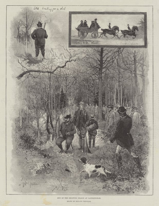 Fim da temporada de tiro em Sandringham de Joseph Holland Tringham