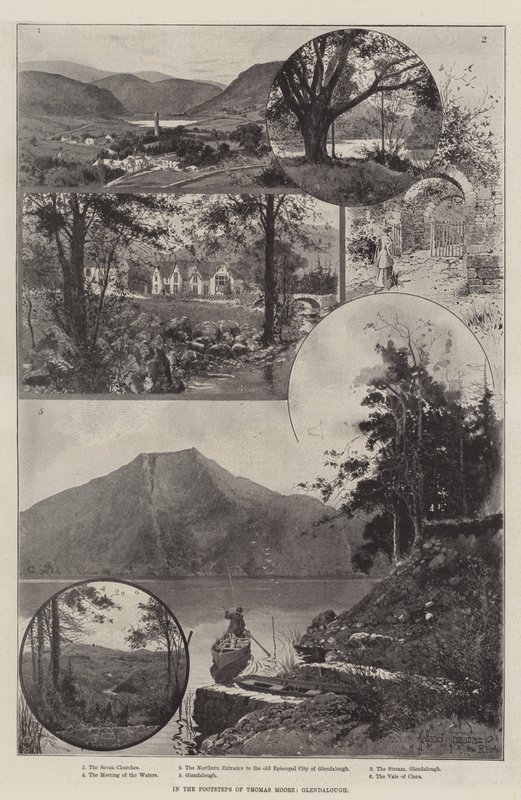 Nos passos de Thomas Moore, Glendalough de Joseph Holland Tringham