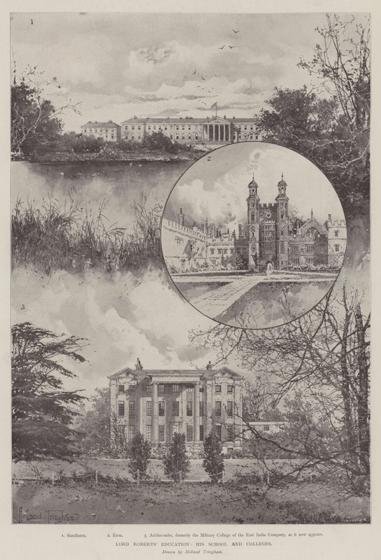 Educação de Lord Roberts, sua escola e faculdades de Joseph Holland Tringham