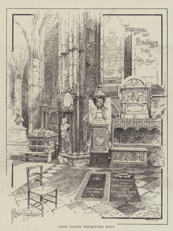 Canto do Poeta, Abadia de Westminster de Joseph Holland Tringham