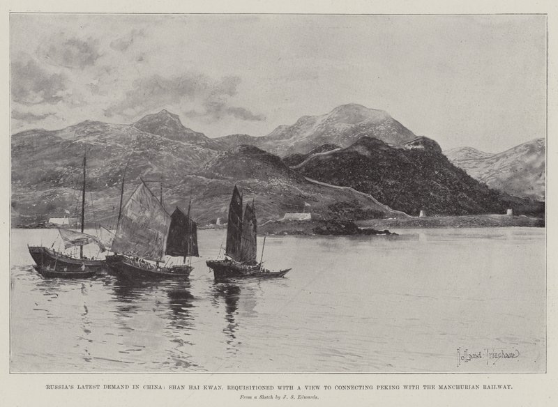 A mais recente demanda da Rússia na China, Shan Hai Kwan, requisitada com vista a conectar Pequim com a Ferrovia Manchu de Joseph Holland Tringham